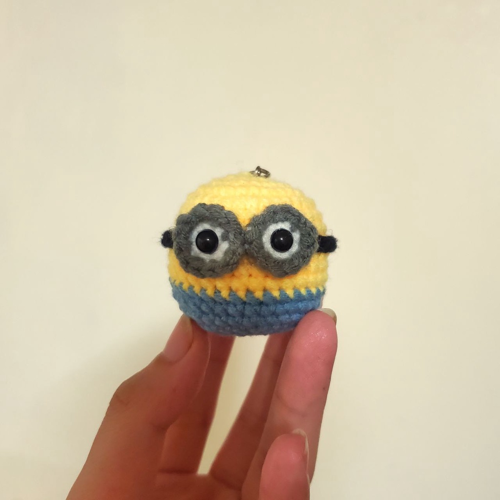 Móc khóa Minion bằng len handmade - Amigurumi - Quà tặng người thân, bạn bè, quà tặng sinh nhật, ...