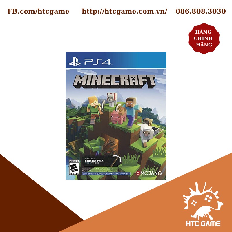 Đĩa game Minecraft 2019 Starter Pack dành cho máy PS4