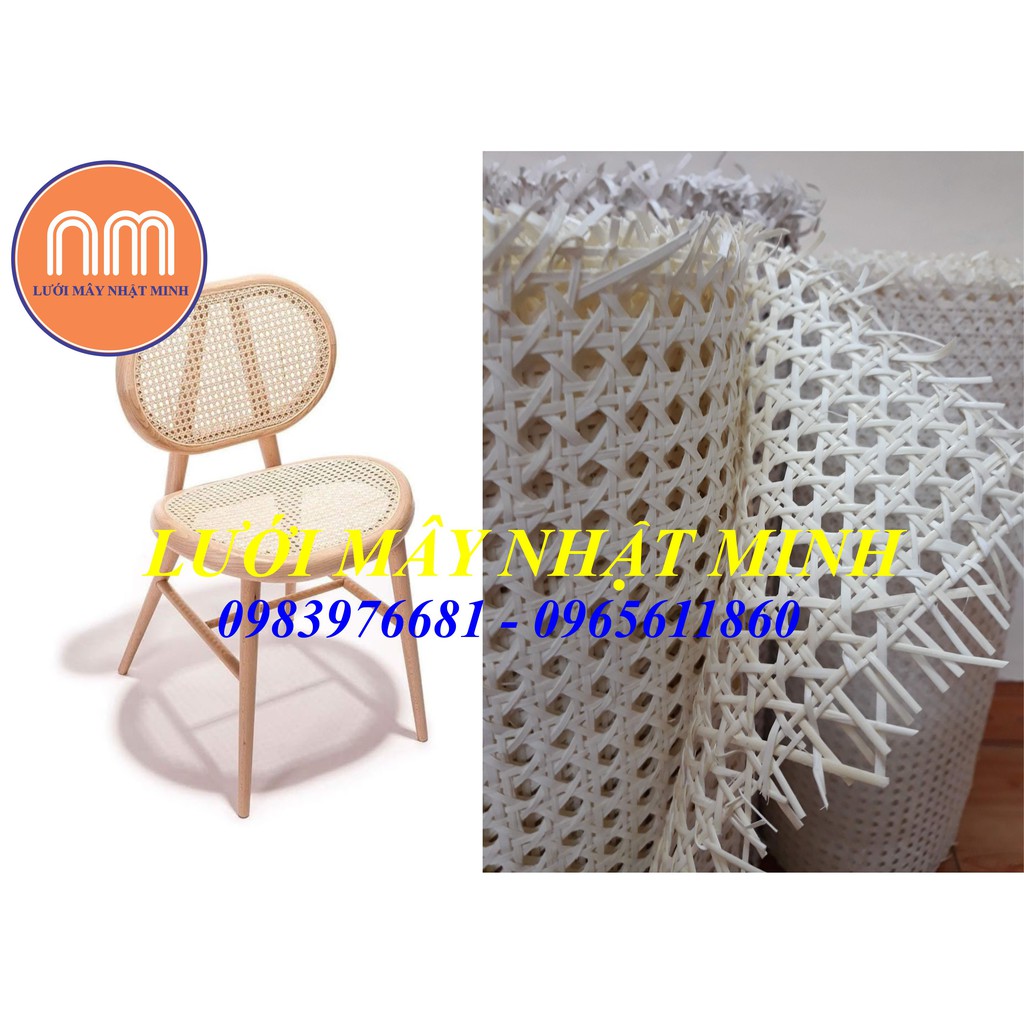 Lưới mây mắt cáo tự nhiên mây vườn tẩy trắng hàng loại 1 khổ 60cm