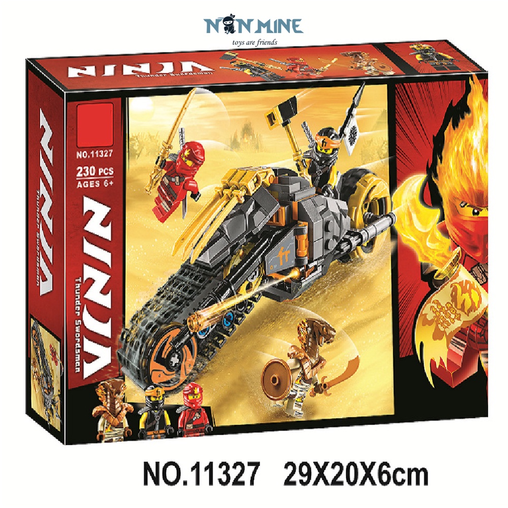 Bộ Đồ Chơi Lego Lắp Ráp Ninjago Minecraft Bela Lari 11327 Xe Đua Mô Tô Của Cole 230 Chi Tiết Trẻ Từ 6 TuổI