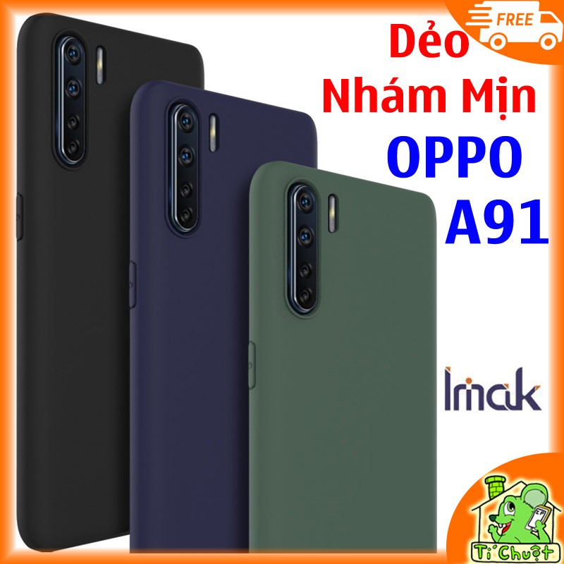 [Chính Hiệu iMak] Ốp lưng OPPO A91 Dẻo Màu Nhám Mịn