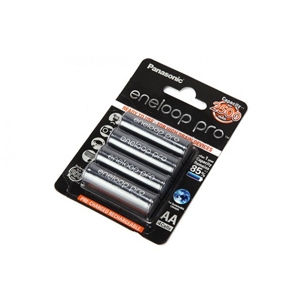 Pin sạc Panasonic - Eneloop Tiểu AA Pro  - 2500 mAh - 500 lần sạc - 1.2v - 1.5v