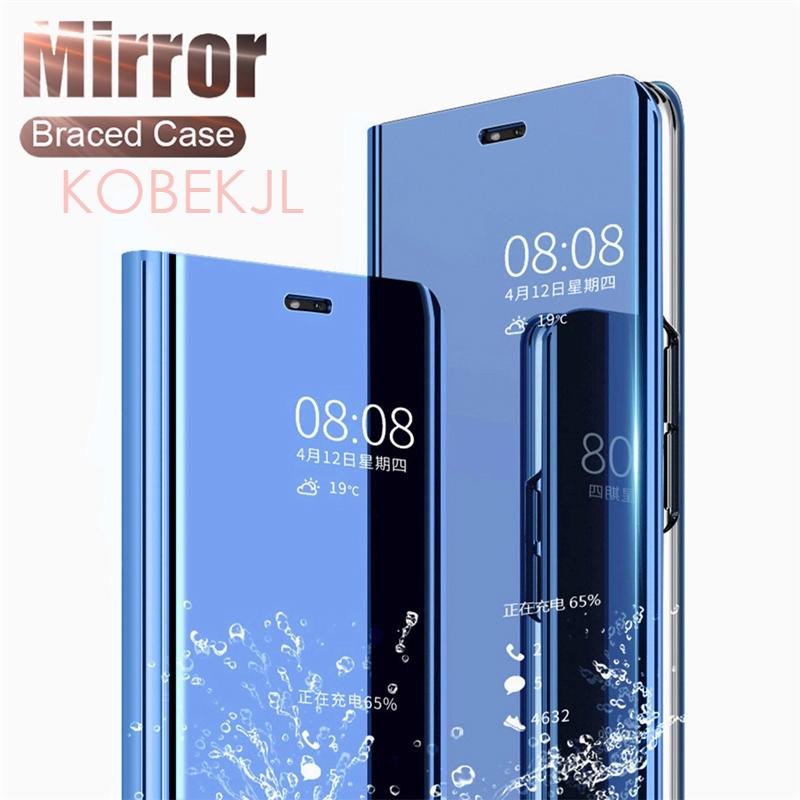 Bao Da Điện Thoại Nắp Lật Tráng Gương Kiêm Giá Đỡ Cho Samsung Galaxy S21 FE S21FE S22 Ultra S22+ S22Ultra
