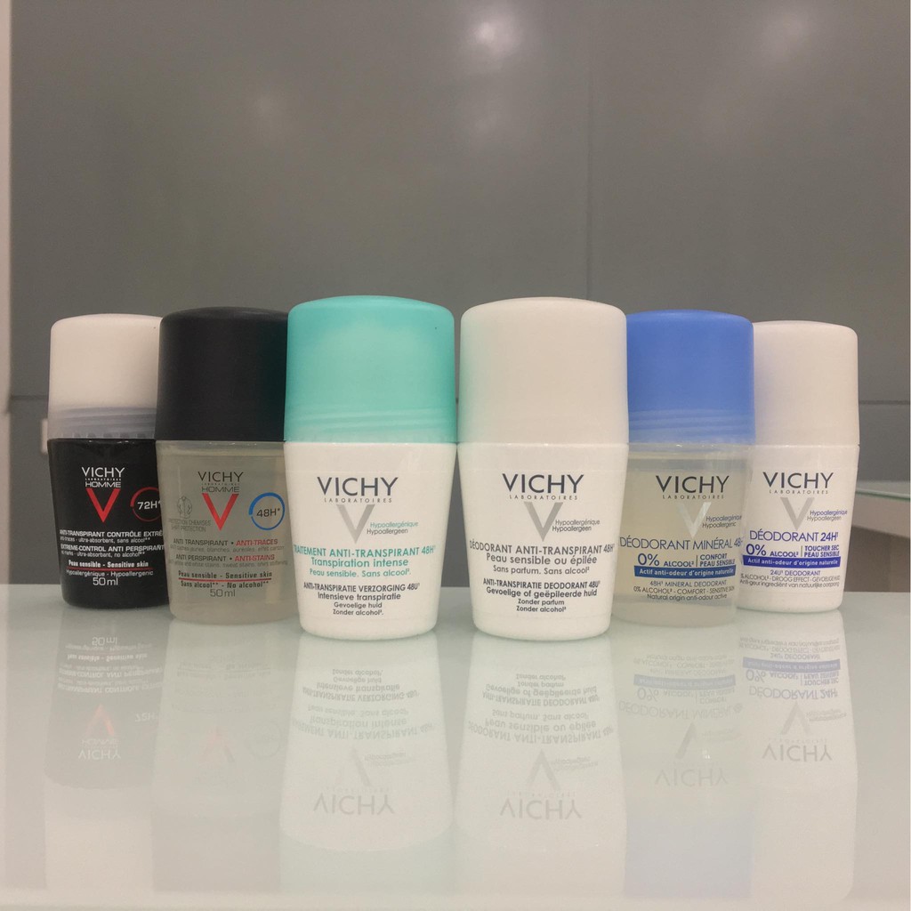 Lăn Nách Khử Mùi VICHY Pháp 50ml - [ Đủ Màu ]