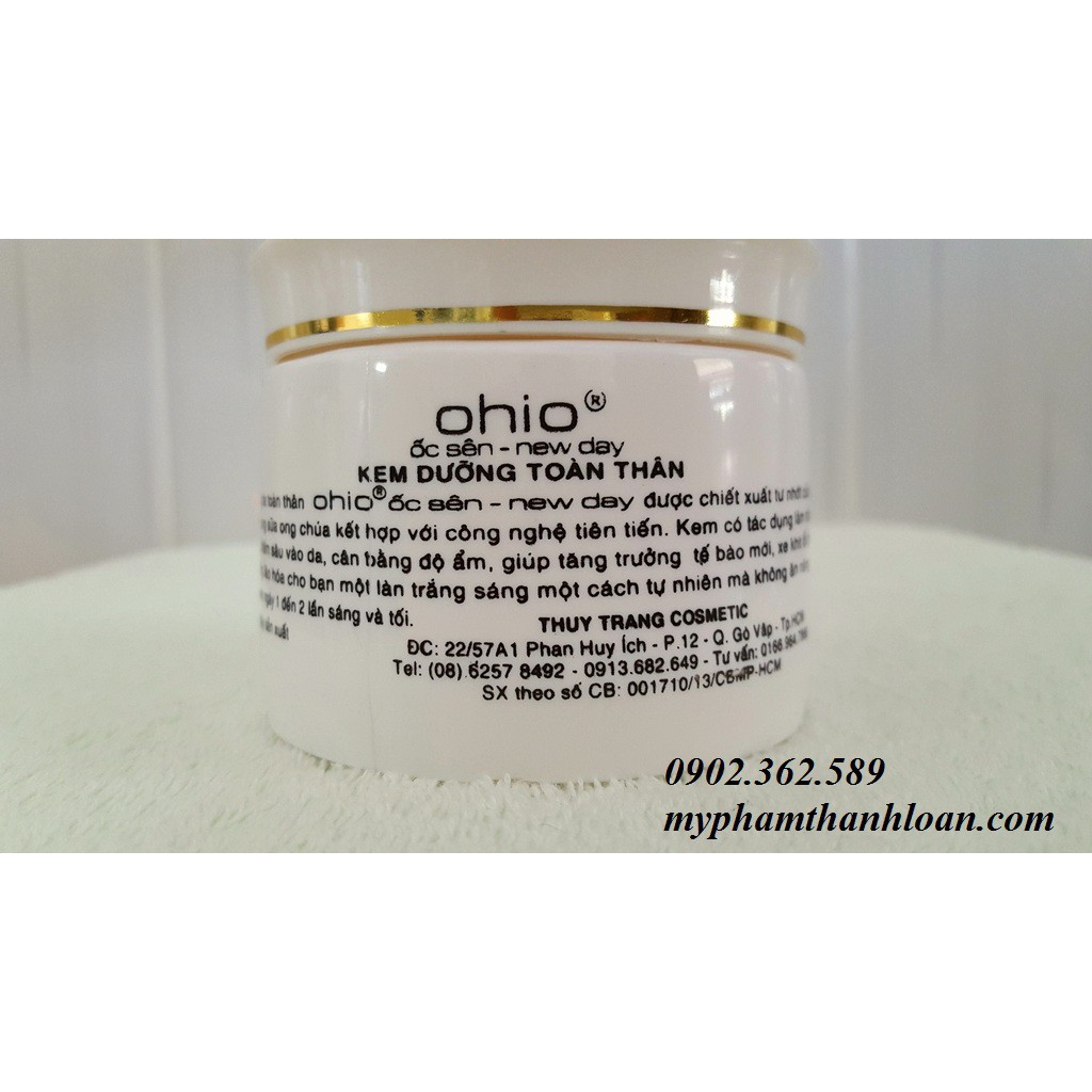 Kem dưỡng trắng da toàn thân OHIO Ốc Sên New Day - 180g | BigBuy360 - bigbuy360.vn