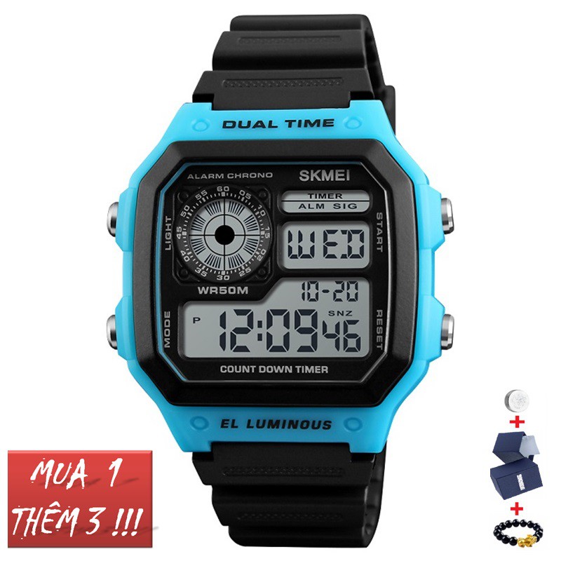 Đồng hồ nam skmei 1299 đồng hồ điện tử thiết kế năng động | BigBuy360 - bigbuy360.vn
