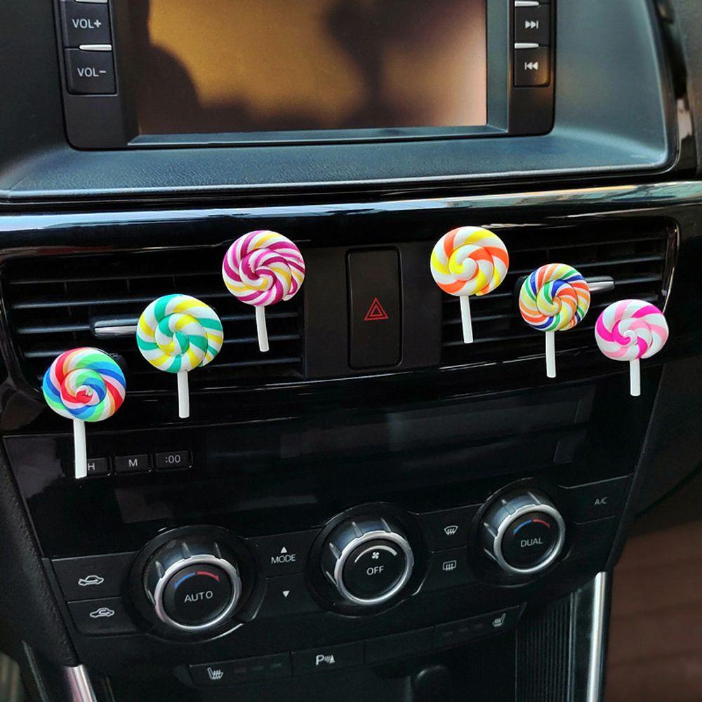 Kẹp Khuếch Tán Hương Thơm Gắn Lỗ Thông Gió Xe Hơi Hình Kẹp Màu Cầu Vồng