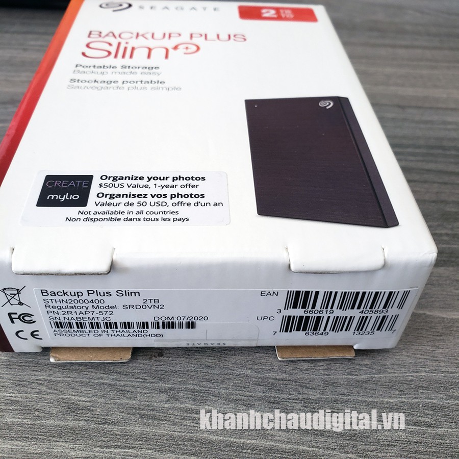 Ổ cứng di động SEAGATE BACK UP SLIM 2TB [new 100%]