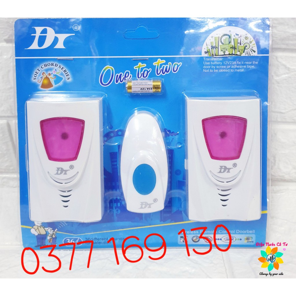 Chuông cửa đôi không dây 3 in 1 DT