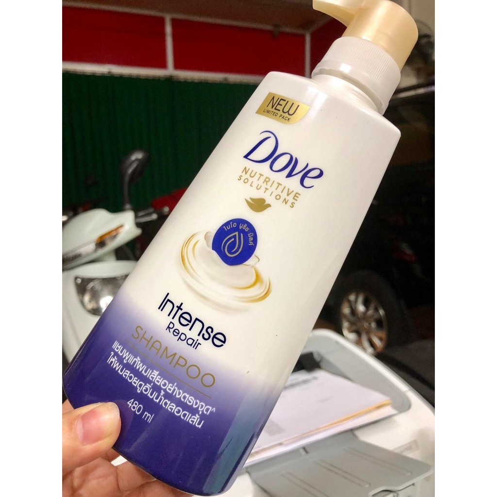 Dầu Gội Dove Intense Repair 480ml Hàng Thái