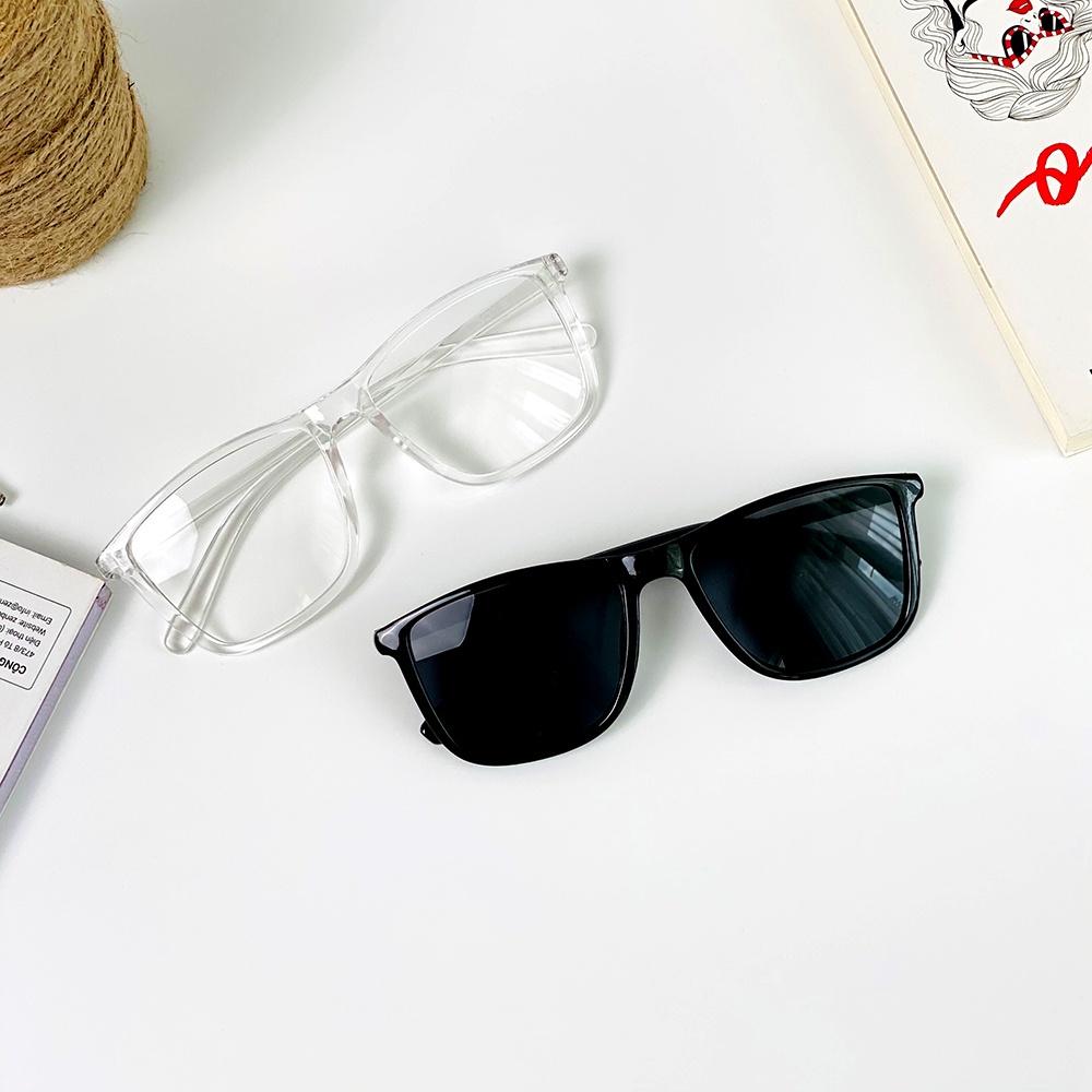 Mắt kính thời trang nam nữ ulzzang kính mát giả cận hot trend nhiều màu 2022
