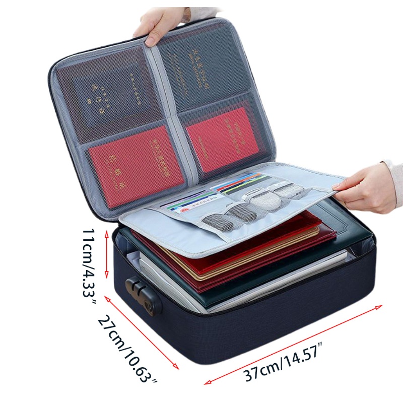 Túi đựng tài liệu có khóa chống thấm nước tiện dụng