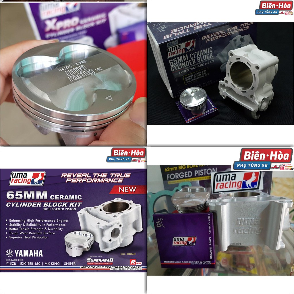 LÒNG KÍNH TRÁI PISTON UMA RACING 62mm/ 65mm cho xe Winner / Exciter