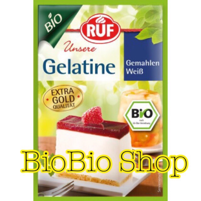 [Mã GROSALEHOT giảm 8% đơn 250K] [Chính Hãng] GELATINE HỮU CƠ RUF - ĐỨC - ORGANIC gelatin - Hàng mới về | BigBuy360 - bigbuy360.vn