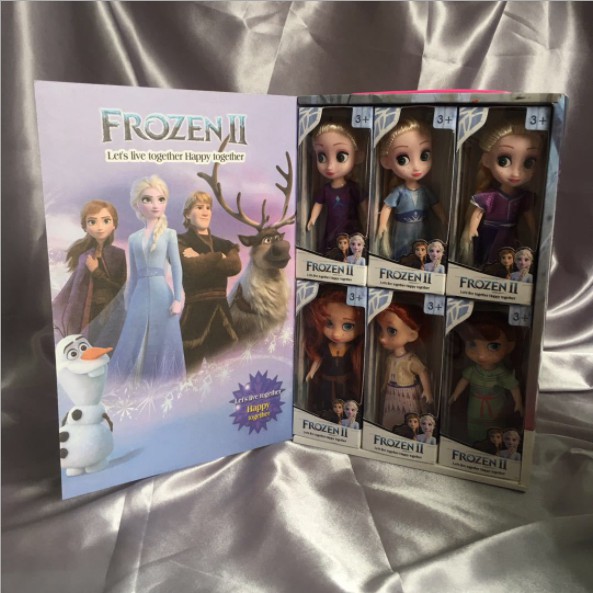 Set 6 búp bê Elsa &amp; Anna FROZEN II siêu dễ thương cho bé