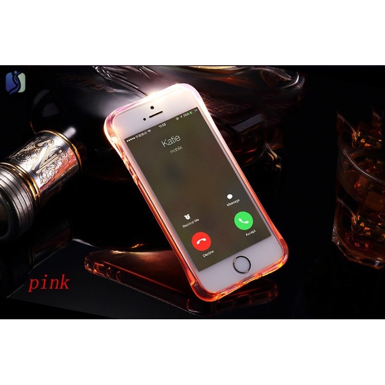 Ốp điện thoại TPU mềm phát sáng đèn LED nhắc nhở cuộc gọi cho IPhone X 8 7 6S Plus 6 Plus 5S SE 5
