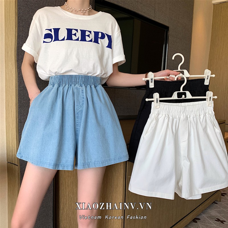 Xiaozhainv Quần ngắn thể thao dáng chữ A lưng cao thời trang cho nữ | BigBuy360 - bigbuy360.vn