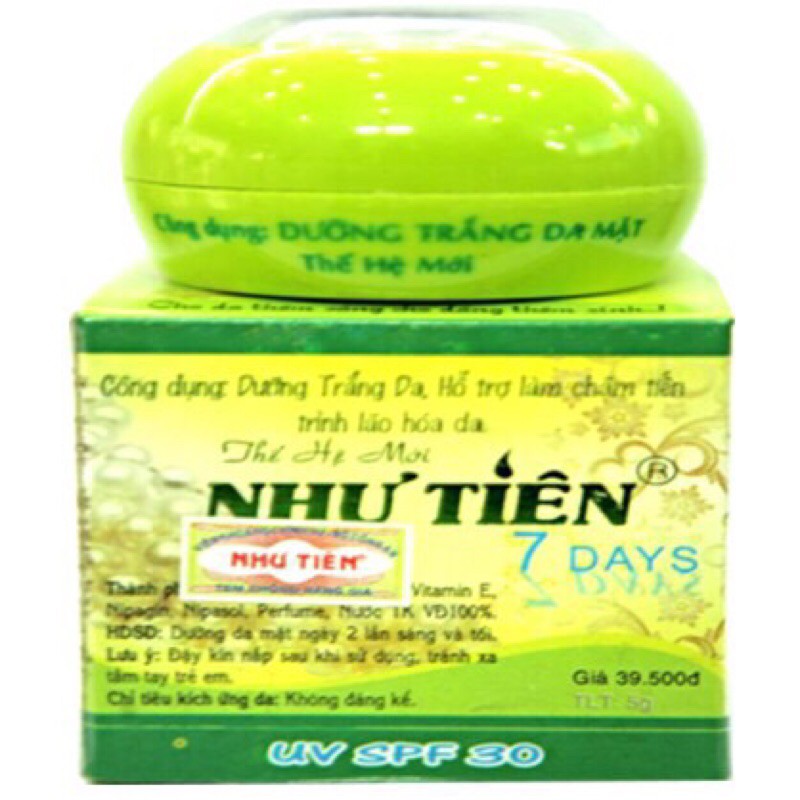 Kem Như Tiên Xanh Trắng Da Ngừa Lão Hoá