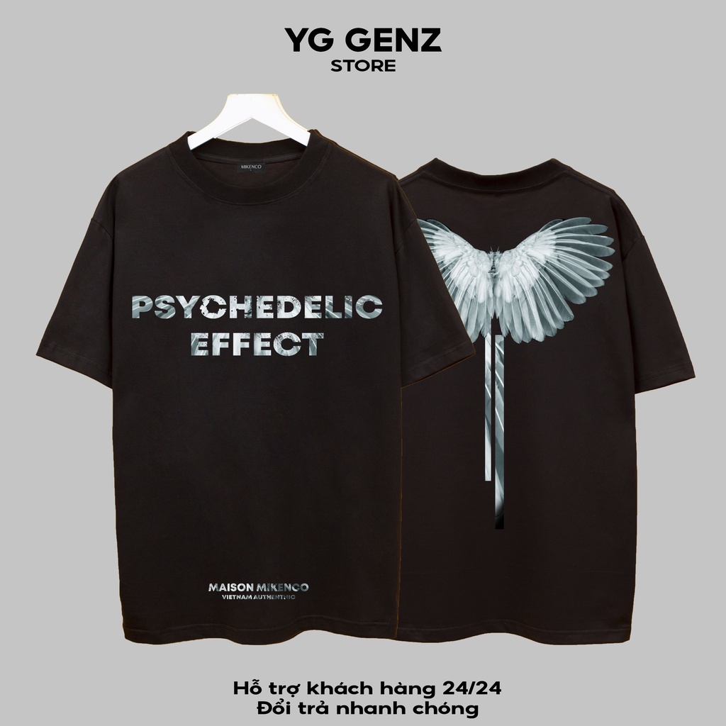 Áo thun MIKECO PSY YGGENZ shop , Áo thun unisex nam nữ from rộng oversize chất liệu cotton 100%