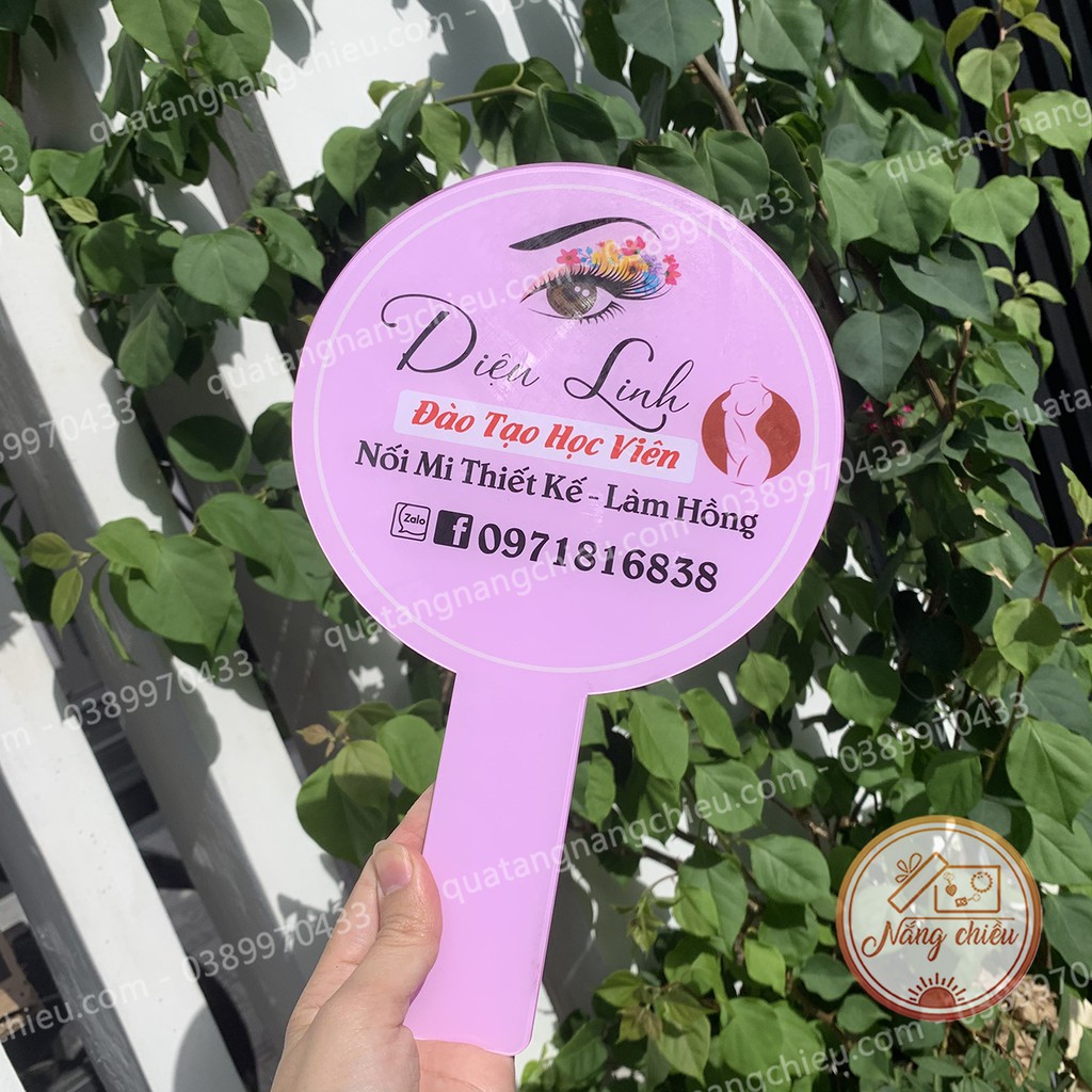 Bảng hiệu cầm tay cho thẩm mỹ viện, spa, tiệm nail_ đạo cụ chụp hình sản phẩm_ Free thiết kế theo yêu cầu, chất liệumica
