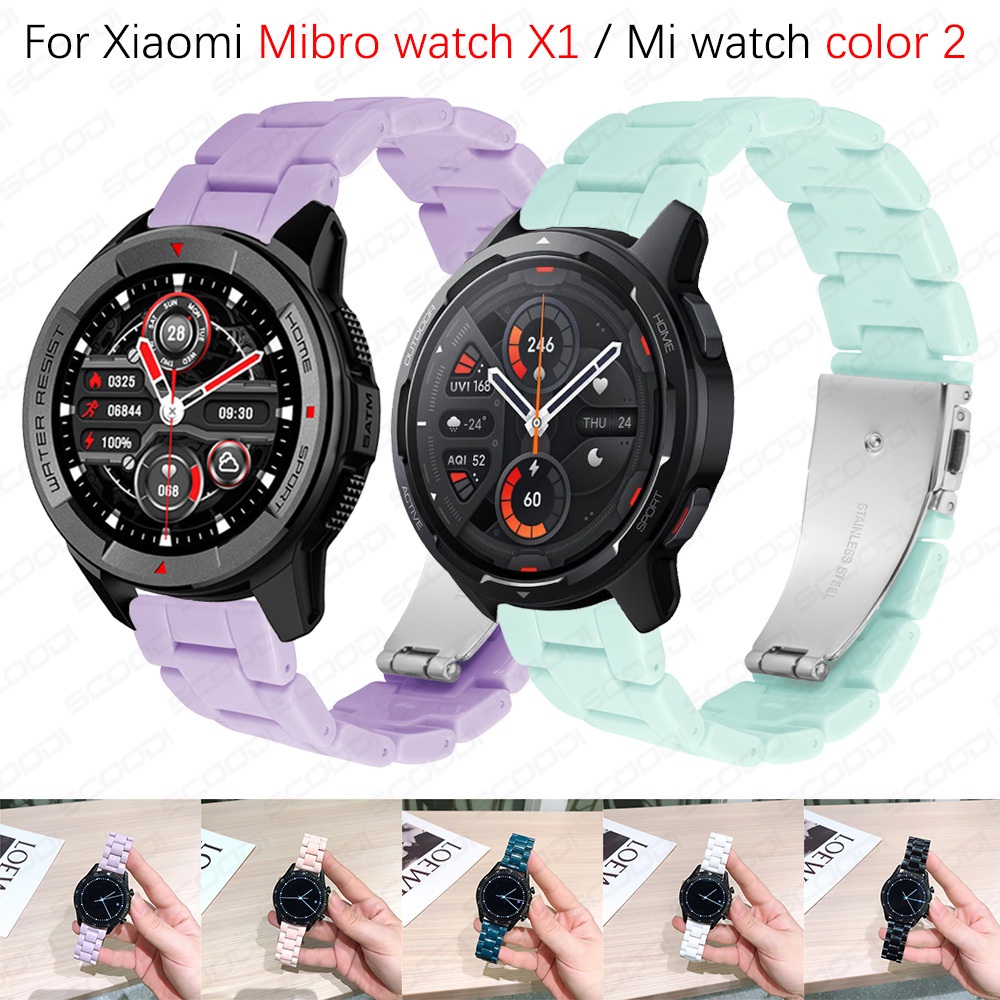 Dây Đeo Thay Thế Chất Liệu Resin Màu Sắc Ngọt Ngào Cho Xiaomi Mibro watch X1 / Mi watch 2