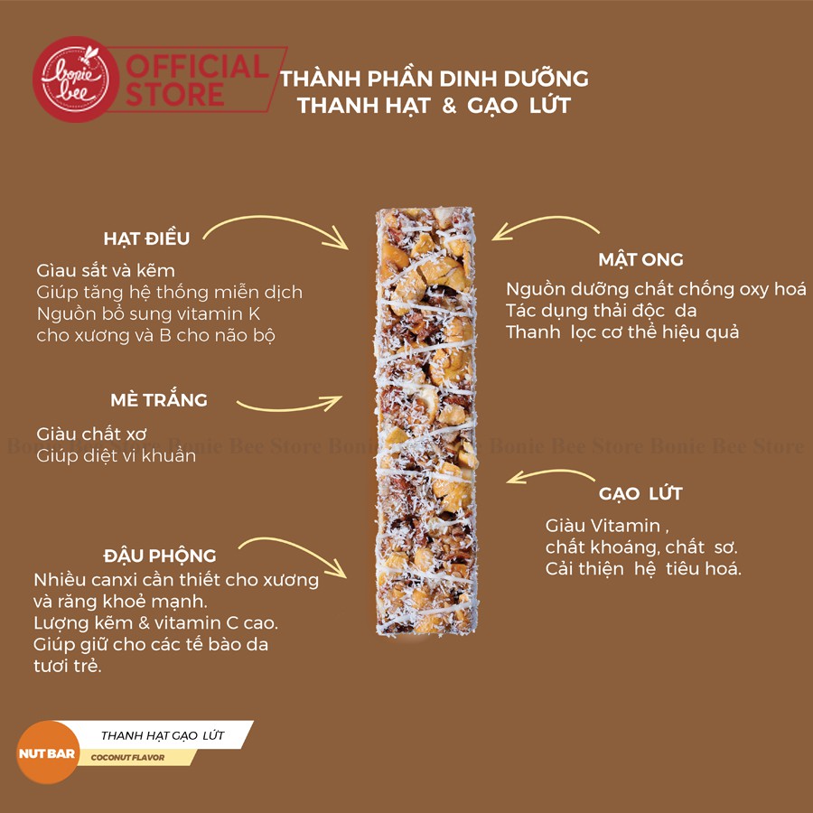 [BÁNH ĂN KIÊNG GIẢM CÂN] Hộp 6 Thanh FITTO Coconut Bar 210g Ngũ Cốc Dinh Dưỡng Gạo Lứt  Và Các Loại Hạt Điều Đậu PhộngMè | BigBuy360 - bigbuy360.vn