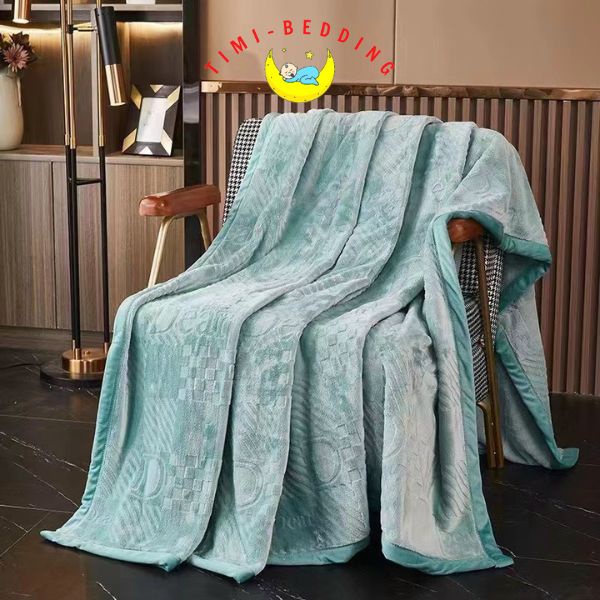 Chăn lông thỏ đại hài blanket cao cấp, nhập khẩu chính hãng kích thước 2x2,3m , nặng 1,8kg - Timibedding
