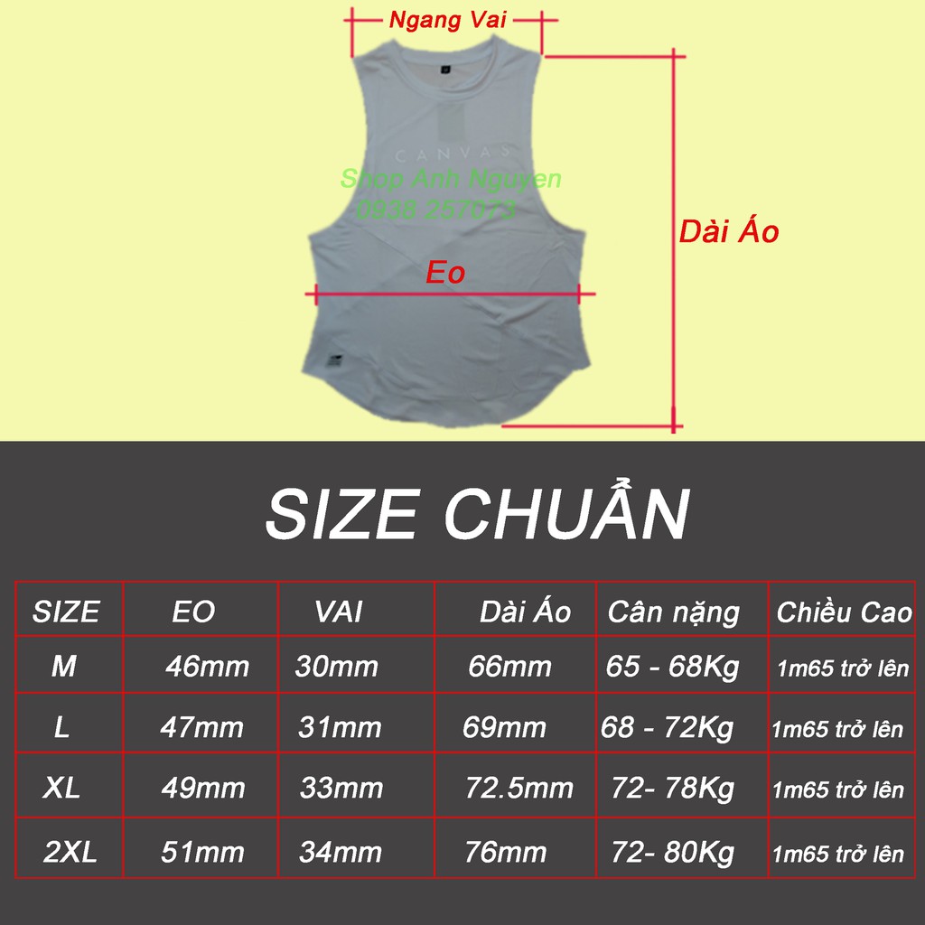 Áo Tanktop Nam tập GYM- AT012