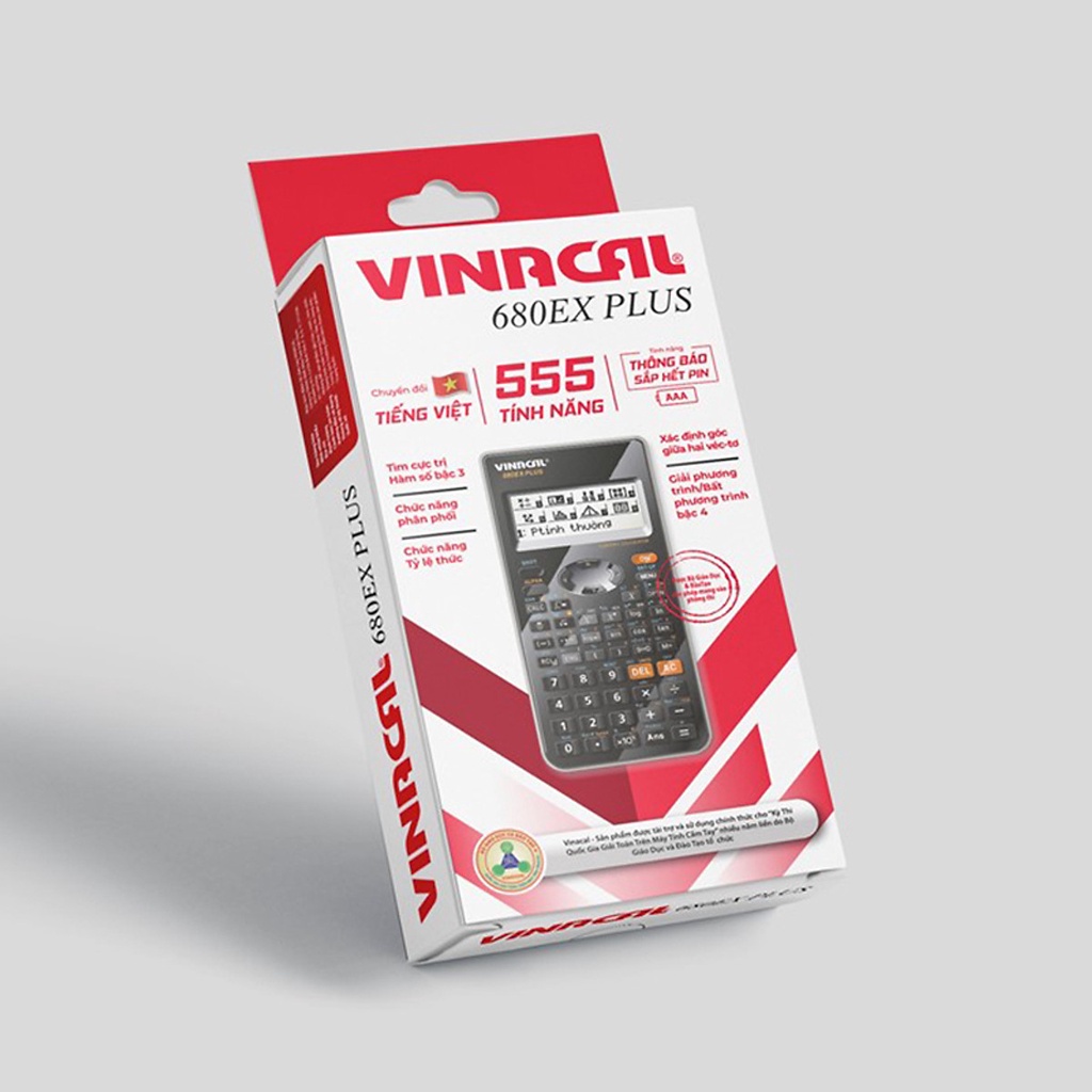 Máy Tính Vinacal 680EX Plus Đen