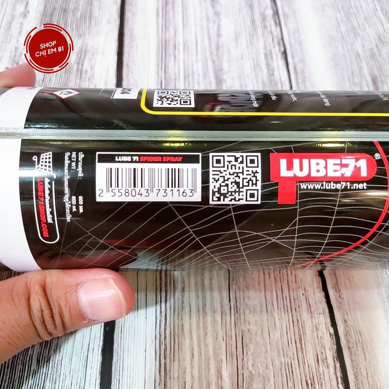 Chai xịt bôi trơn sên, dưỡng xích cao cấp dạng tơ nhện chống văng SPIDER SPRAY 600ml