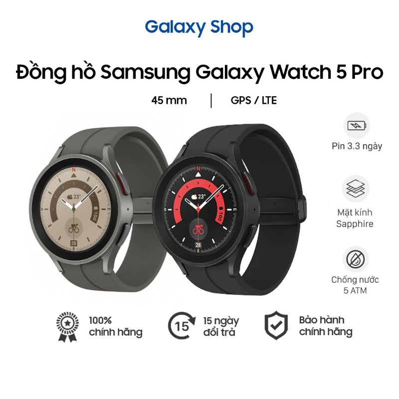 Đồng Hồ Thông Minh Samsung Galaxy Watch5 Pro - Hàng Chính Hãng