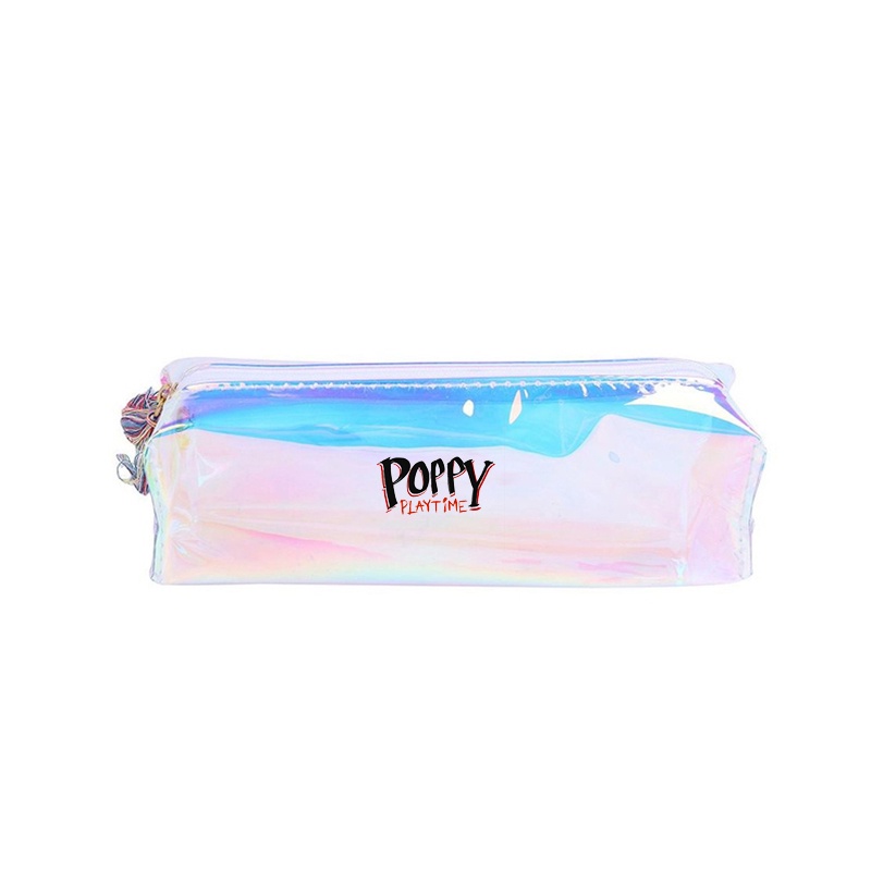 Hộp bút hologram in hình game POPPY PLAYTIME anime chibi đựng đồ dùng học tập tiện lợi