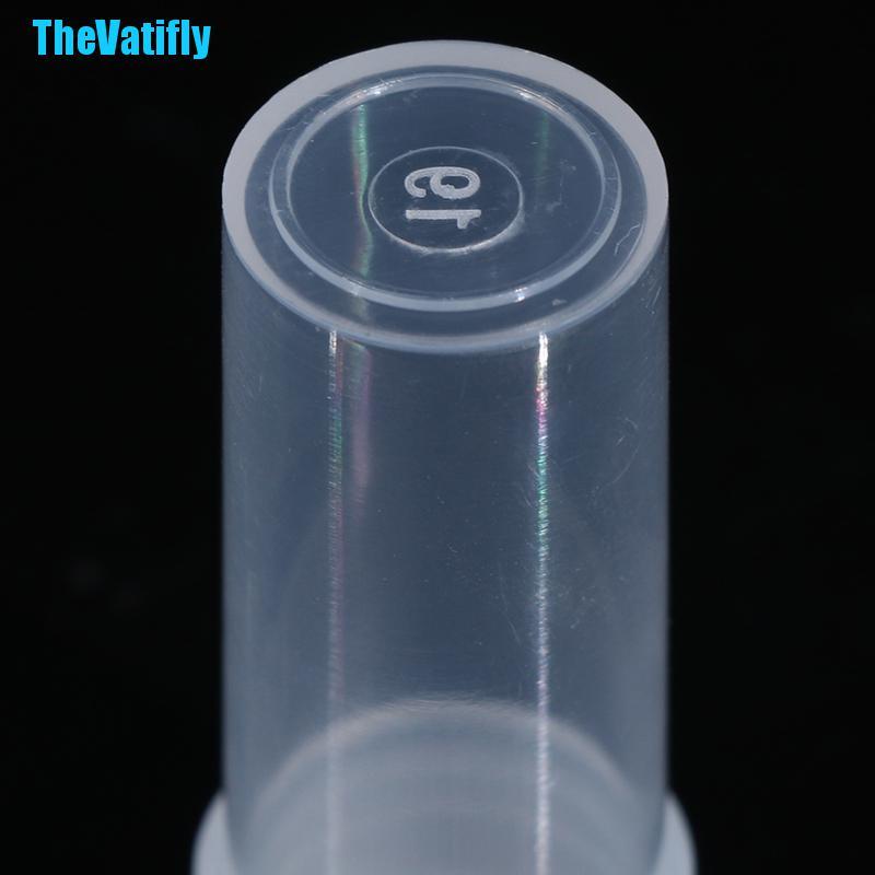 Bộ 10 Ống Nhựa Kiểm Tra Mẫu Thử Có Nắp Tiện Dụng