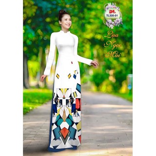 Vải áo dài 3D lập thể