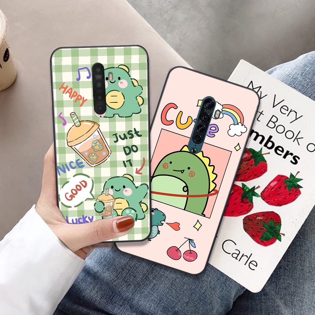 Ốp lưng Oppo Reno 2 - Reno 2F in hình khủng long cute