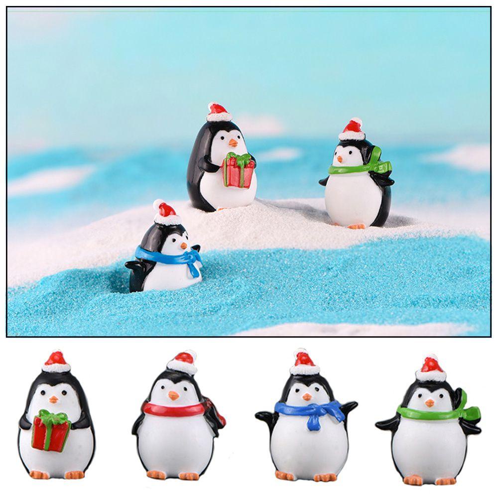 CONOPERY Mô Hình Chim Cánh Cụt Trang Trí Chậu Cây Bonsai Giáng Sinh