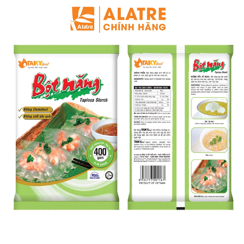 400g Bột Năng TÀI KÝ - Hàng Chính Hãng, Date Mới Nhất!