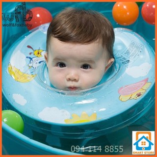 Phao bơi đeo cổ cho trẻ 6-18 tháng tập bơi nghịch nước