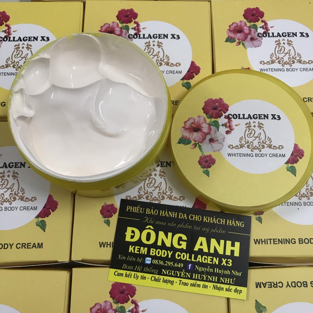 Kem dưỡng trắng da Body Collagen X3 (Mẫu cũ)
