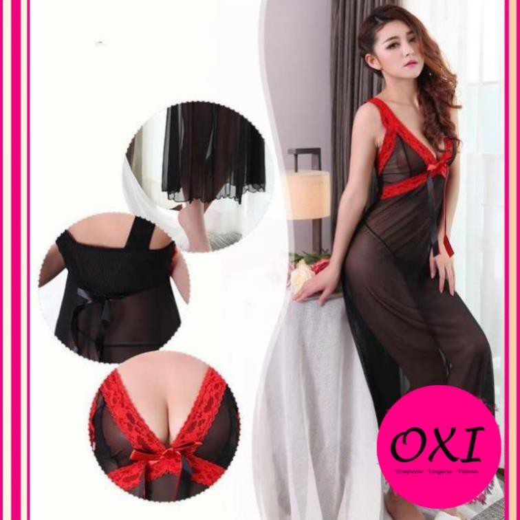 [ Hàng Chuẩn- Mềm mịn] Váy ngủ quyến rũ chồng VAY288-váy ngủ dài quyến rũ