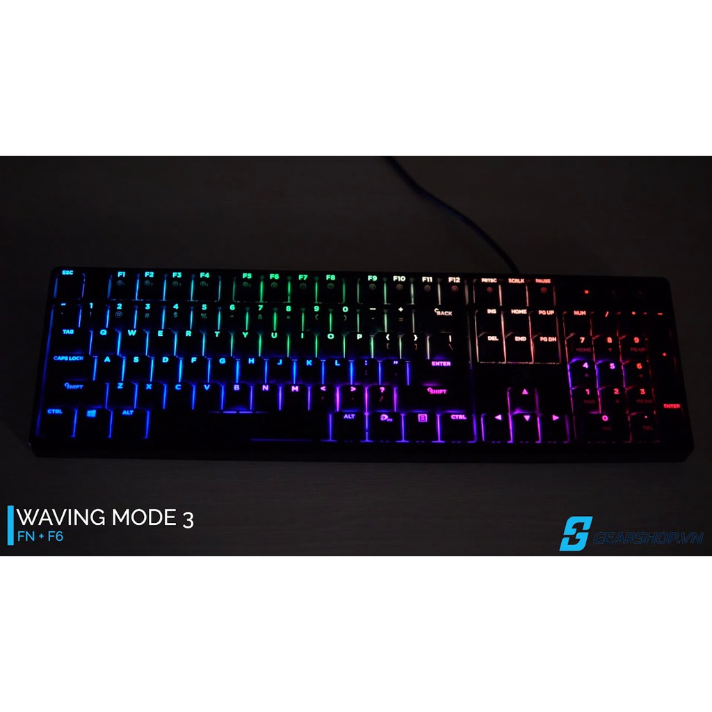 [ SIÊU GIẢM GIÁ ] Bàn phím cơ Gaming Dareu DK1280 - Led RGB- brown switch cũ