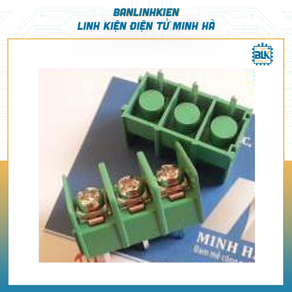 Đầu Nối Domino CON 3 KF7.62-3P 7.62MM (Xanh Thẳng)