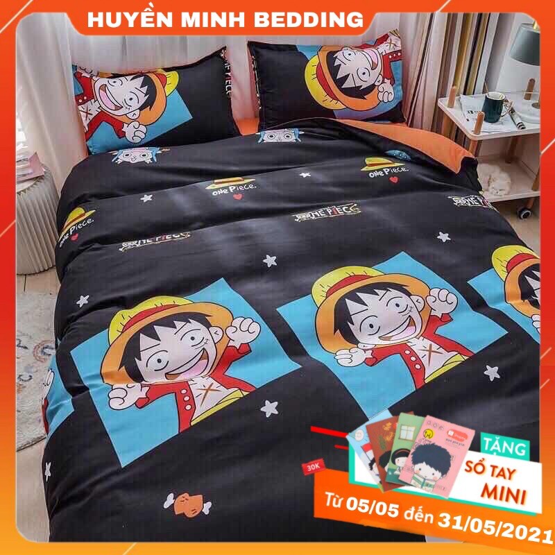 ✳☃Bộ Chăn Ga Gối Cotton Poly Vua Hải Tặc Luffy - Và Vỏ Cao Cấp