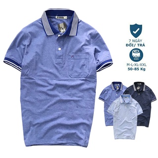 ÁO POLO CÓ TÚI TRUNG NIÊNTHUN TAY NGẮN CAO CẤP NAM ( 4Màu ) - Chất thun cá sấu cotton 100% co giãn 4 chiều