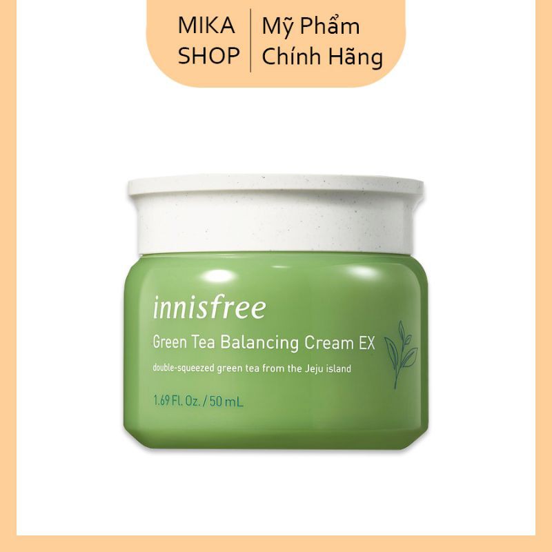 Kem dưỡng trà xanh Innisfree dưỡng trắng, cấp ẩm cho da