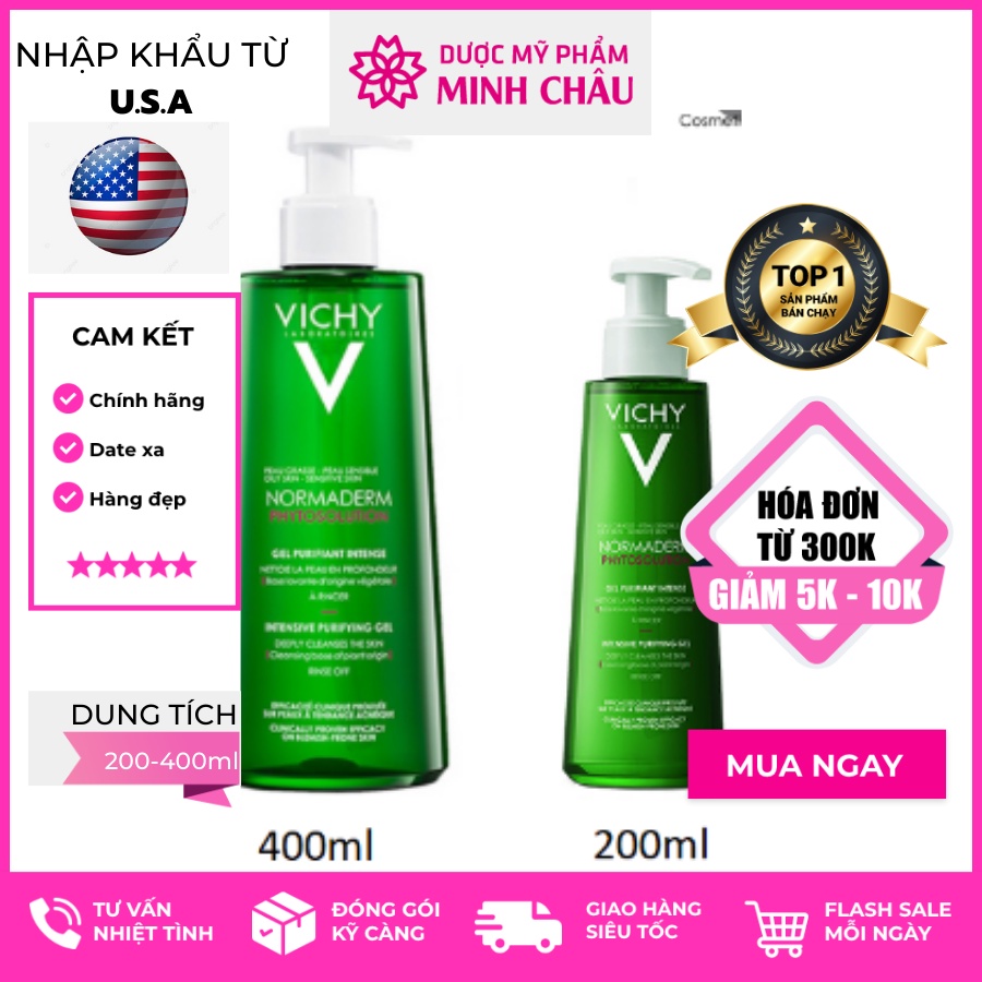 Gel Rửa Mặt Sạch Sâu Giảm Nhờn Normaderm Phytosolution 200ml
