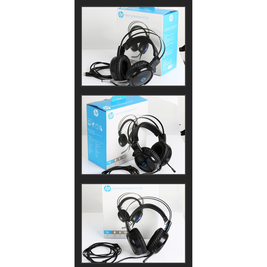 Headphone HP H120 Led (USB+3.5mm)