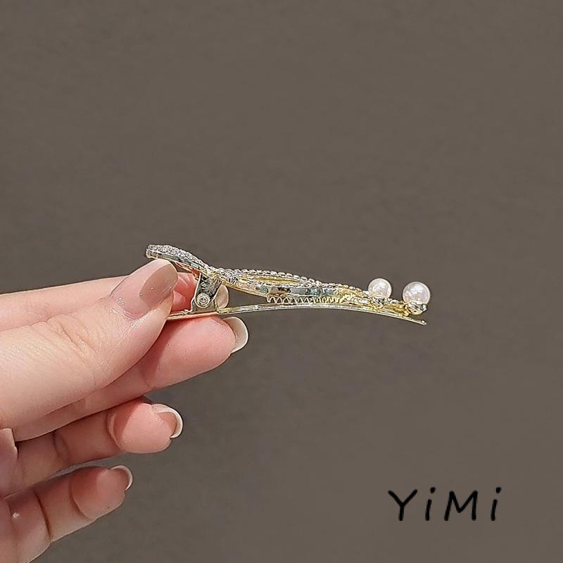 Kẹp Tóc Hình Bướm Đính Ngọc Trai Nhân Tạo Xinh Xắn