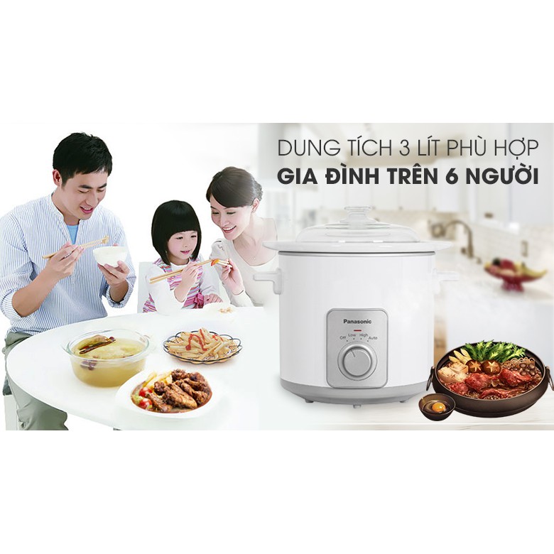 Nồi nấu chậm Panasonic NF-N15SRA NF-N30ASRA NF-N50ASRA - Hàng chính hãng