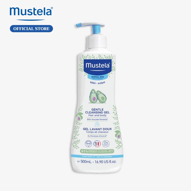 Sữa Tắm Gội Cho Trẻ Sơ Sinh & Em Bé Da Thường Mustela 500ml